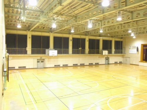県立総合高等学校体育館暗幕交換工事